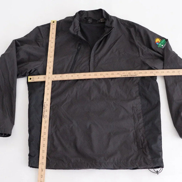 North End Graphite Gray Half Zip Waterproof Nylon Golf  Pullover Jacket M - Picture 4 of 13